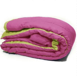 EDREDON REVERSIBLE LISO 1 1/2 PLAZAS ROSA
