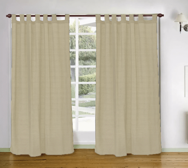 CORTINA LARGA  MADRAS NATURAL