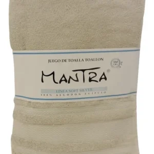 JUEGO DE TOALLON Y TOALLA  MANTRA NATURAL