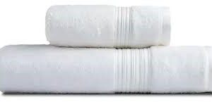 JUEGO DE TOALLON Y TOALLA ARCO IRIS BLANCO